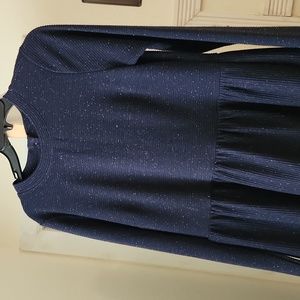 Ann Taylor loft baby doll buttons on back knit dress